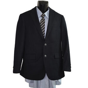 Hart Schaffner Marx Men’s Black Wool Suit Jacket Size 38S M015A